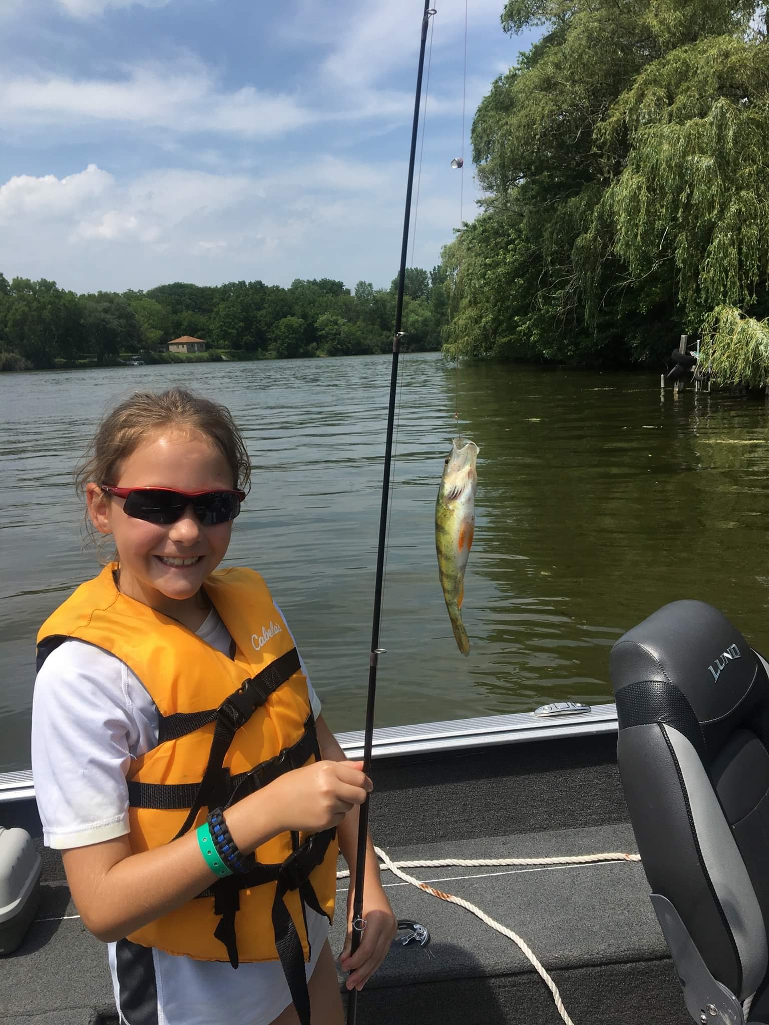 hands-on program girl fishing